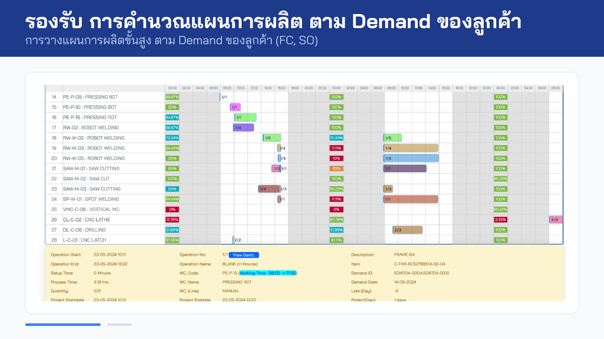 Detailed Gantt View
